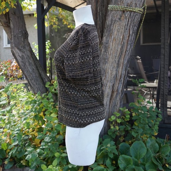 Sequin Brown and Gold t-shirt - Picture 4 of 4